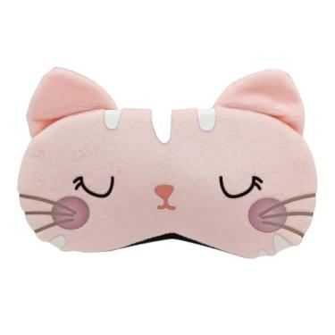 Imagem de Máscara de Dormir Relaxante para os Olhos com Gel para Compressa Fria e Quente (ROSA CABELINHO)