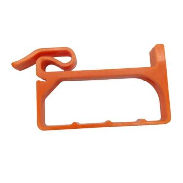 Imagem de Ioensy Alça para balde de pipoca, alça para recipiente, acessório decorativo, suporte para lanches para a família, home theater, decoração de cinema, Laranja