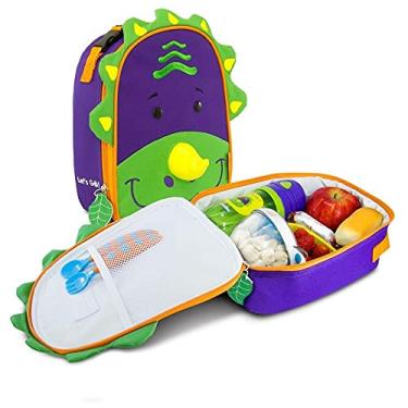 Imagem de Lancheira Térmica Infantil Let’s Go! Dinossauro - Dereck - Comtac Kids - 4046