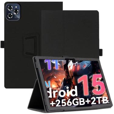 Imagem de AKNICI Capa para tablet TABWEE W90 / TABWEE T90 de 11 polegadas, capa protetora dobrável de couro sintético premium com ímã de alça de mão para tablet TABWEE W90/TABWEE T90 de 11 polegadas