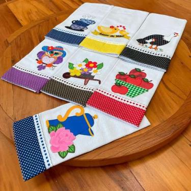 Imagem de Kit 7 Panos de Prato Semaninha Doce Lar M7 - Sua Casa Decor