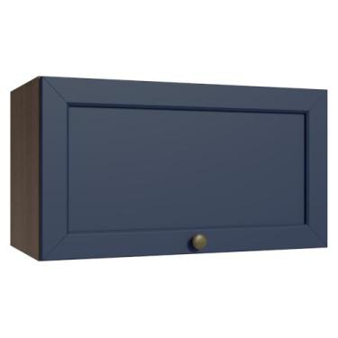 Imagem de Armário Aéreo 60 cm 1 Porta Basculante Rustic/azul Vik Madesa