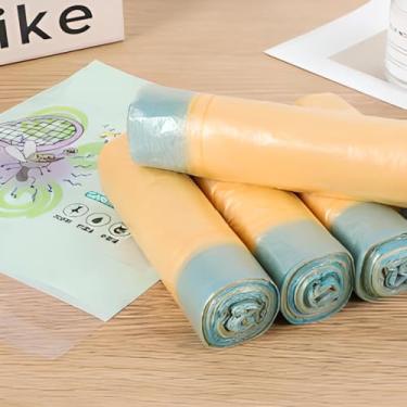 Imagem de Saco Lixo Perfumado Antiodor Repelente 45x50cm Alça Lixeira Cozinha Banheiro 75 Unidades