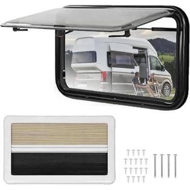 Imagem de Substituição De Janela Rv, Janela De Saída Rv, Rv Caravan Camper Van Janela Articulada Empurre Para Fora, Saída De Ventilação De Janela Externa Para Substituição De Janela Rv, 600x600mm