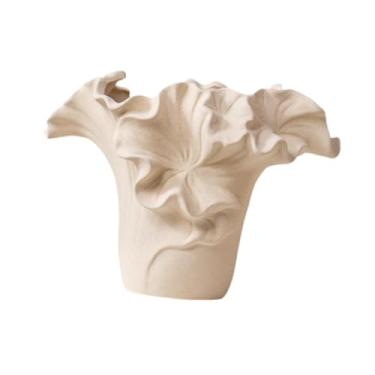 Imagem de WeiLaiKeQi Vaso de cerâmica para flores, vaso de plantas, decoração simples, artesanato, elegante, boho, arranjo de flores para centro de mesa, decoração, Style D