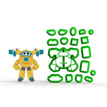 Imagem de Cortador Super Wings - Donnie Modular 6 Cm