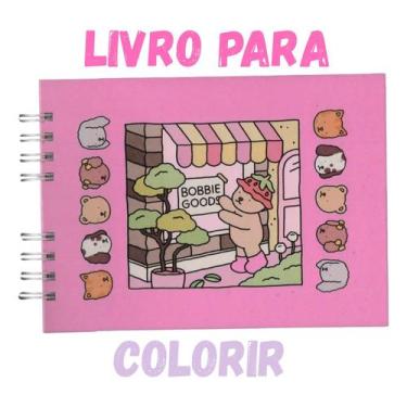 Imagem de Livro De Colorir Bob Good Ursinhos Rosa Capa Dura Acetato Destacável P