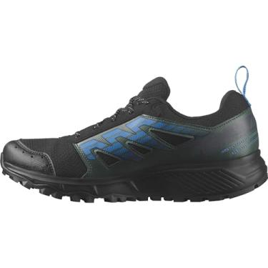 Imagem de Salomon Tênis de caminhada masculino Wander GTX, Preto/Abeto Escuro/Azul Ibiza, 41