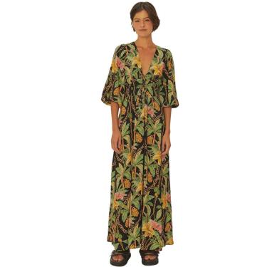 Imagem de Vestido Longo Farm Rio Manga Paraíso Tropical-Feminino