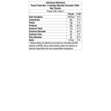 Imagem de Power Protein Bar 90g Max Titanium-Unissex