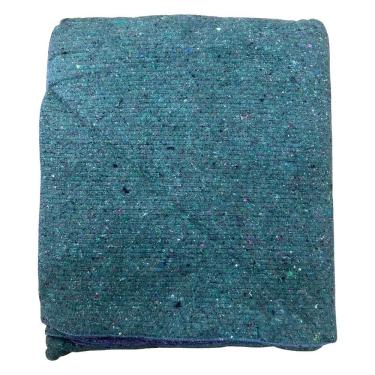 Imagem de Cobertor Casal Base Carpete Maciez Doação Mudanças Transportes Verde