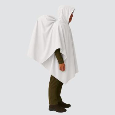 Imagem de Poncho de Chuva de Trekking Impermeável Outdoor - Vila Flor, Branco