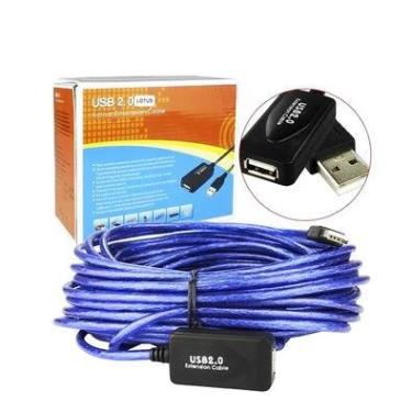 Imagem de Cabo Extensor USB 2.0,15 Metros Amplificado Repetidor
