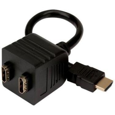 Imagem de Cabo Adaptador Pix 018-3990 Duplicador, HDMI Macho Para 2 Saídas Fêmea