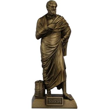 Imagem de Estátua Sófocles - Dramaturgo Grego (Cor Ouro Velho)