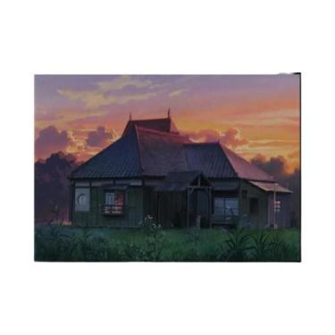 Imagem de Decoração De Café Infantil Quarto Hayao Miyazaki Anime Tela Pintura Me