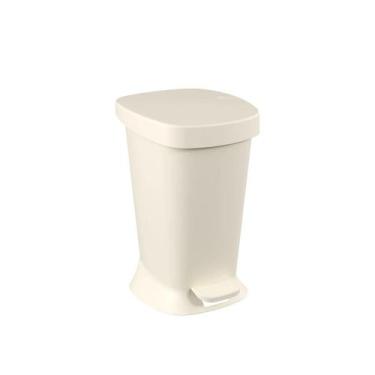 Imagem de Lixeira Com Pedal New Square 5Lt Cinza Claro 10424/0468 Coza