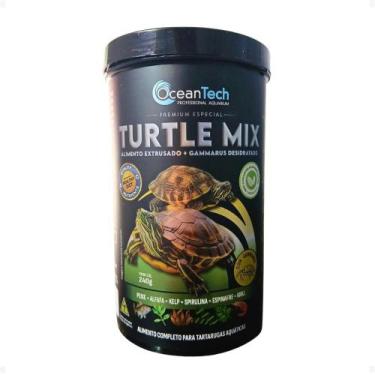 Imagem de Ocean Tech Ração Turtle Mix 240g Alimento Tartaruga Aquática