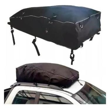 Imagem de Bag Car Maleiro Para Teto 330 Litros Grande Preto Universal