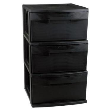 Imagem de Gaveteiro de Chão com 3 Gavetas São Bernardo Preto
