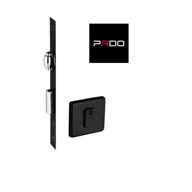 Imagem de Fechadura Rolete Porta Pivotante Pado Preta Preto Máquina