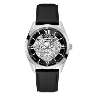 Imagem de Relógio Guess Masculino Preto Couro Tailor Gw0398G1