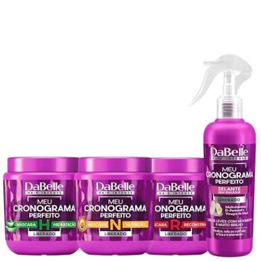 Imagem de Kit Tratamento 3 Máscaras Capilar Meu Cronograma Perfeito Hidratação Nutrição e Reconstrução Spray Selante 200ml Cronograma