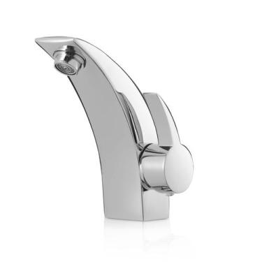 Imagem de Torneira de Banheiro Monocomando Design Shark Prata - Mm House