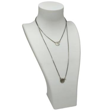 Imagem de Expositor Branco para Joias e Bijuterias Colar Busto