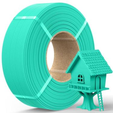 Imagem de JAYO Refil rápido PETG 1,75 mm verde 1,1 kg, filamento de impressora 3D de impressão rápida para carretéis reutilizáveis, compatível com Bambu Lab, acabamento fosco suave, forte e resistente a