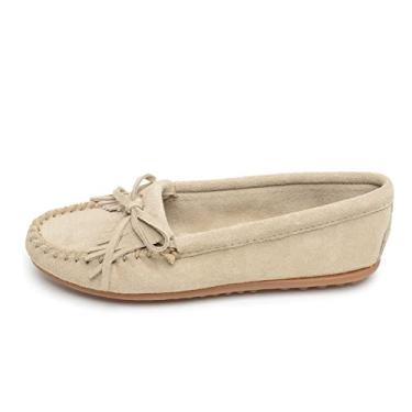 Imagem de Minnetonka Mocassins Femininos Kilty Hardsole, Pedra, 9.5