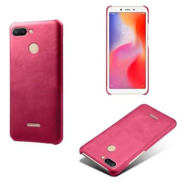 Imagem de Capa para Xiaomi Redmi POCO M3 Pro,Proteção contra quedas,Casca de volta de cor sólida simples,Design de couro de imitação de plástico-Rose