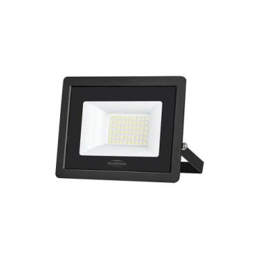 Imagem de Refletor Blumenau Led Tech Pro 50W Preto Bivolt, 6500K Luz Branca