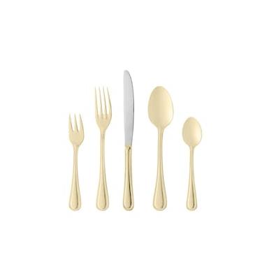 Imagem de Faqueiro Wolff Avalon em Aço Inox Dourado – 30 Peças