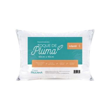 Imagem de Travesseiro Toque Pluma Infantil 60cmx40cm 200Fios 01 unid - Casa Paul