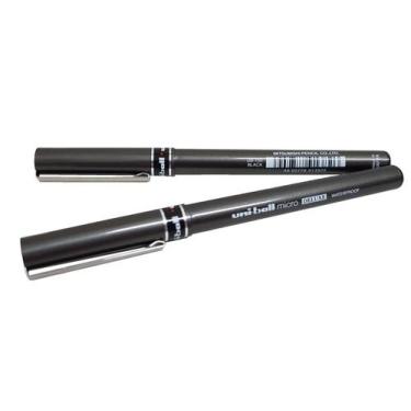 Imagem de Caneta Deluxe Micro Kit 2 Canetas Preta /azul Uni-ball 0.5mm - Uniball