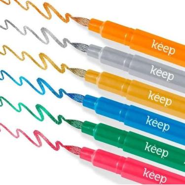 Imagem de Marcador Artístico Metallic Brush Keep MR057 C/5 Cores