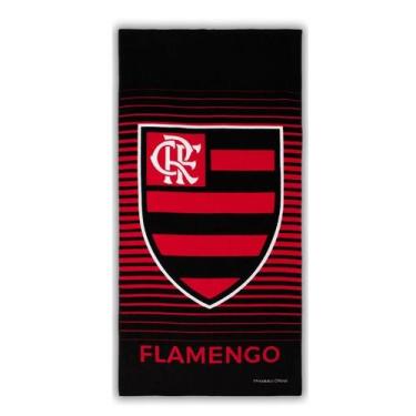 Imagem de Toalha de Banho Time Buettner Aveludada Brasão Flamengo