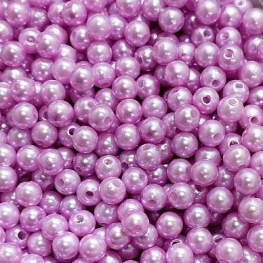 Imagem de PÉROLA DE ABS LISA Nº 06 20G PEROLA 6 MM - LADEIRA BIJUTERIAS, LILÁS