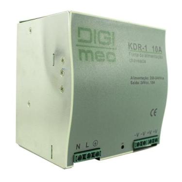 Imagem de Fonte Chaveada 24vcc 10a Kdr-1 240w 200-240vca Para Trilho Digimec, Me