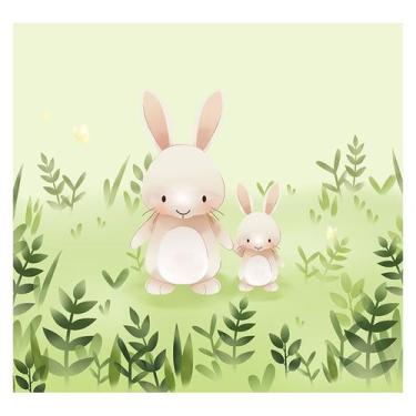 Imagem de Papel de Parede Adesivo Infantil Coelhos Quarto Bebe - 762pcp - Allodi