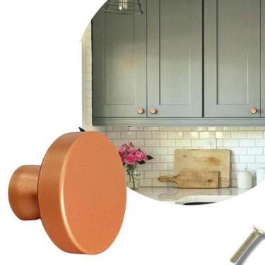 Imagem de Kit 4 Puxador de Gavetas, Portas, Armários, Cozinha Redondo - Compras 