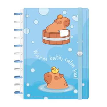 Imagem de Caderno de Disco Inteligente Iscool G+ Capivibes Spa Azul