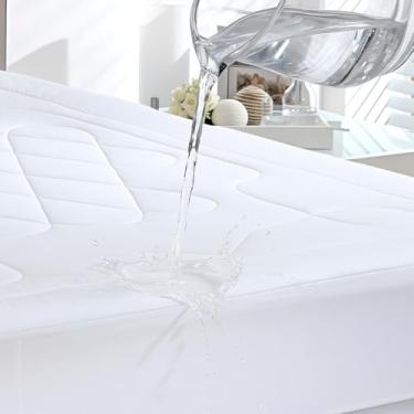 Imagem de PLUMASUL Soft Touch King Protetor Impermeável para Colchão, Branco, 193 x 203 x 40 cm