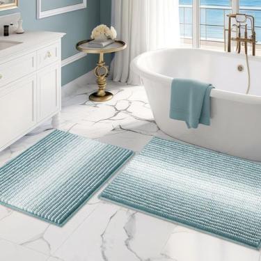 Imagem de Conjunto de tapetes e tapetes de banheiro BSICPRO Chenille Bath Mat Se