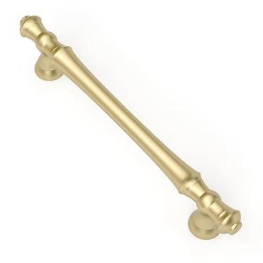 Imagem de Alças de gabinete Asidrama Brushed Gold 128 mm, pacote com 10