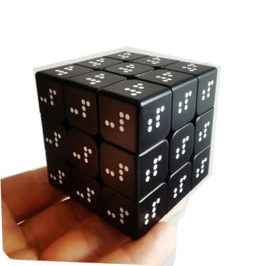 Imagem de Cuberspeed Braille Magic Cube 3x3 Speed Cube 3D Relief Effect Sudoku ​​Embossed Braille Fingerprint Speed Cube Special for The Blind Person
