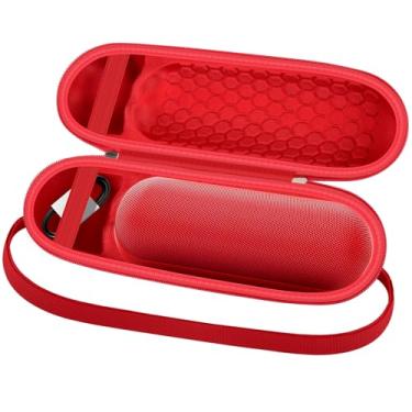 Imagem de Casmilee Capa de alto-falante para alto-falante Bluetooth Beats Pill e carregador portátil sem fio, para acessórios Beats Pill, bolsa de armazenamento com alça de ombro para viajantes ao ar livre
