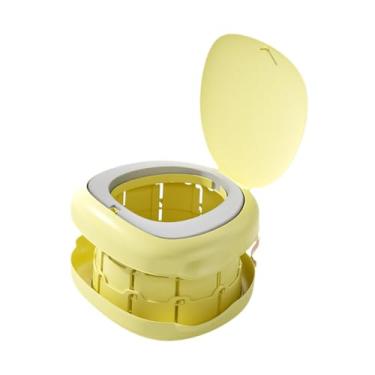 Imagem de MERIGLARE Vaso sanitário para bebês, penico de viagem com alça, dobrável, reutilizável, assento sanitário para bebês, cadeira de penico para carro, quarto,