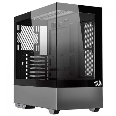 Imagem de Gabinete Gamer Aquário Redragon Reflect Pro - Vidro Temperado - E-ATX - Preto - CA-607B